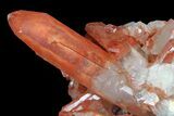Natural, Red Quartz Crystal Cluster - Morocco #84367-1